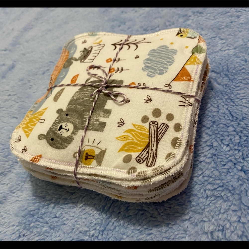 Cloth baby wipes 10 pack